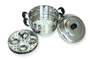 Stainless steel idli cooker (4 plates)