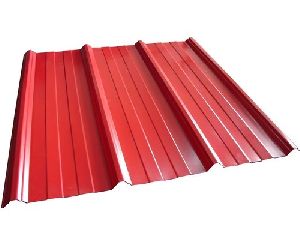 3 Feet Red Color Coated Roofing Sheets