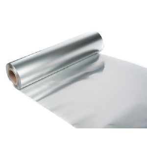 Silver aluminium foil