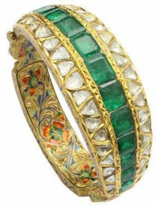 Gold Jadau Bangle