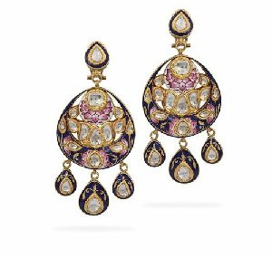 Gold Mughal Earrings