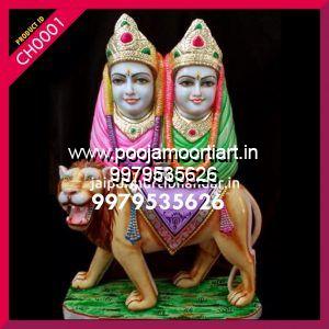 Marble Chotila Maa Statues