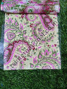 Banarasi Semi Katan Silk with Meena Weaved Brocade Fabric