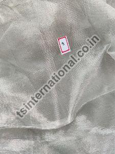 Dyeable Pure Silver Tissue Silk Fabric