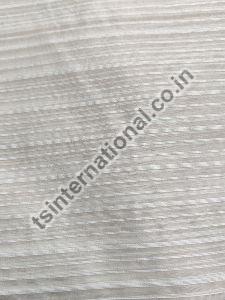 Pure Organza Silk Stripe Dyeable Fabric