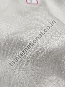 White Pure Cotton Katan Silk Dyeable Fabric