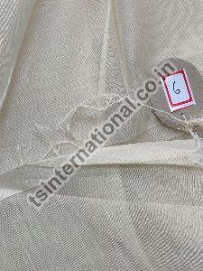 White Pure Mulmul Cotton Silk Dyeable Fabric