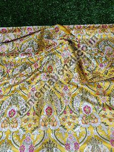 Embroidered Banarasi Kimkhab Silk Meena Brocade Fabric