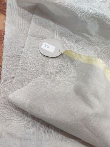 White Pure Heavy Silver Tissue Silk Dyeable Fabric