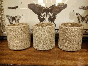 Beige Classic Jute planter Multipurpose Basket