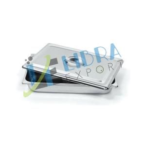 Instrument Tray with Cover (Stainless steel) (Inner dia.)