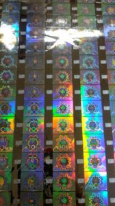 Registered Hot-stamping foil Holograms