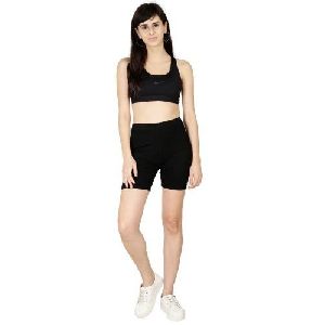 Ladies Black Cycling Shorts