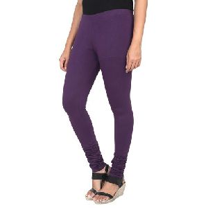 Ladies Flora Purple Churidar Leggings