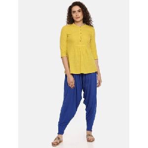 Ladies Royal Blue Dhoti Salwar