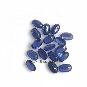 Natural Blue Kyanite Faceted Oval Loose Gemstone