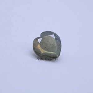 Natural Labradorite Faceted Heart Loose Gemstones