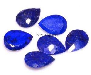 Natural Lapis Lazuli Faceted Pear Loose Gemstones