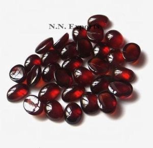 Natural Mozambique Red Garnet Oval Cabochons Loose Gemstones