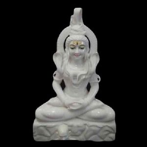 18 Inch Marble Shiva Statue