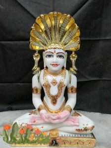 Marble Jain Mahaveer Statue