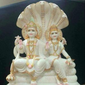 Marble Laxmi Narayan Statue