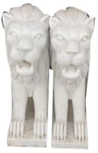 Marble Lion Statue