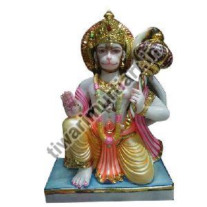 30 Inch Marble Hanuman Statue