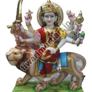 36 Inch Marble Durga Mata Statue