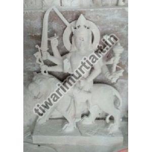 45 Inch Marble Durga Mata Statue