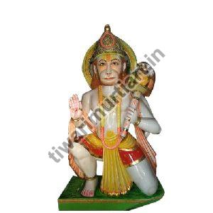 60 Inch Marble Hanuman Statue