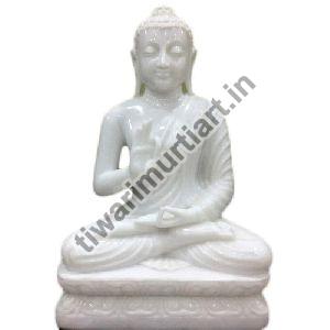 White Marble Buddha Statue