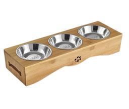 Wooden Pet Bowl Stand