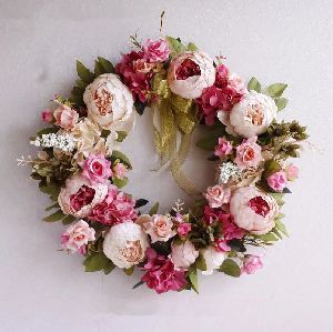 Artificial Rose Flower Wreath