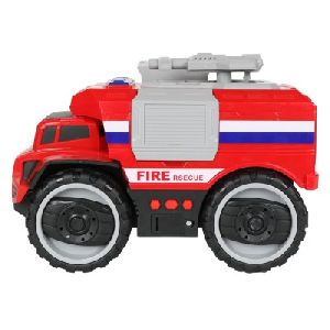 Friction Powered Musical Fire Rescue Truck Toy