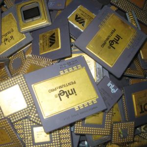 Ceramic Processor Gold CPU Scrap