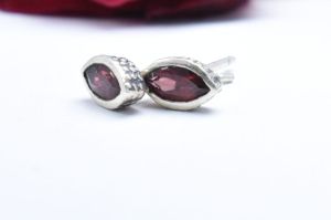 Garnet Stud Earrings