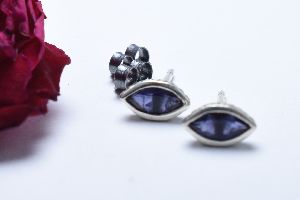 Iolite Stud Earrings