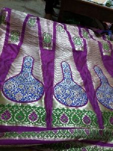 Banarasi woven lehenga fabric