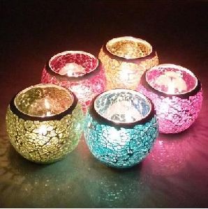 Colored Votive Candle Holder