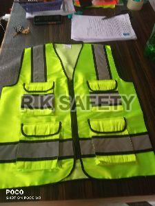 Cotton Polyester Safety Jacket With Zipper