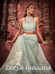 Net Lehenga Choli Designs