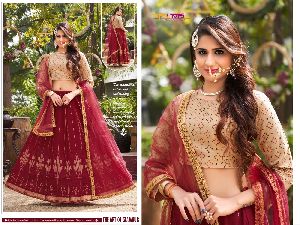 Viscos Chanderi Lehenga Choli