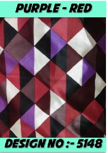 Purple & Red Raising Print Velvet Fabric