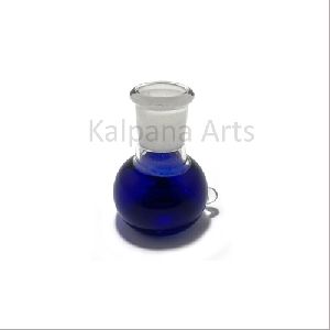19 mm Blue Color Tube Female Glass Bowl