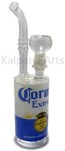 Glass Bong with Corona Extra sticker with 14 mm bowl