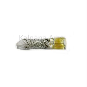 Silver Fumed Mini One Hitter Glass Pipe