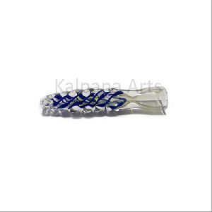 Silver Fumed Spiral design One Hitter Glass Pipe