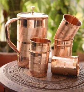 Copper Jug Glass Set