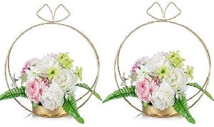 Metal Flower Decor Basket